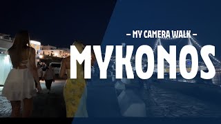 NIGHTLIFE ON AN ISLAND OF DIVINE BEACHES AND ENDLESS FUN🚶MYKONOS 4K HDR 60 FPS WALK – ☀️ JUNE 2024 [upl. by Esilrac]