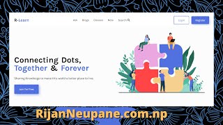 Complete Responsive Elearning Website in HTML CSS amp Javascript  Responsive Website development [upl. by Lurie]