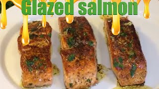 How to make Salmon Glazed with Brown butter lemon sauce [upl. by Nura]