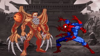 William Birkin Vs Mutant Spiderman  MARVEL VS CAPCOM MUGEN [upl. by Donaugh933]