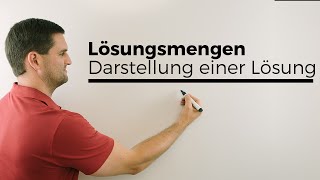 Lösungsmengen Darstellung einer Lösung bei GleichungenUngleichungen  Mathe by Daniel Jung [upl. by Takeo]