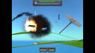 Colourful airlines flight 239 crash animation [upl. by Lohman]