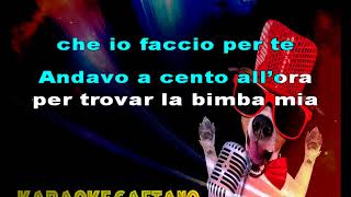 Gianni Morandi Andavo a 100 allora karaoke con coro [upl. by Eugene131]