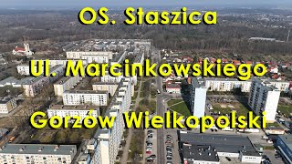 Gorzów Wielkopolski os Staszica ul Marcinkowskiego DRON [upl. by Gabey]