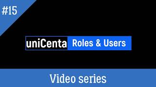 uniCenta oPOS Roles And Users [upl. by Esenej682]