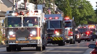 McAdoo Fire Company 2024 Block Party Lights amp Sirens Parade [upl. by Ryhpez198]