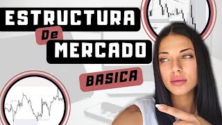 🎓 ESTRUCTURA de mercado BASICA 📈 Tipos de TENDENCIAS en el TRADING [upl. by Pain]