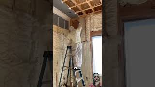 Spray foam construction futuristik teknologi interiordesign diy design renovation home [upl. by Hannahsohs]