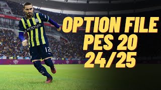 PES 2020  Next Season Patch 2025UPDATE OPTION FILE 2024 PS4 PS5  DOWNLOAD and INSTALLATION [upl. by Rubetta274]