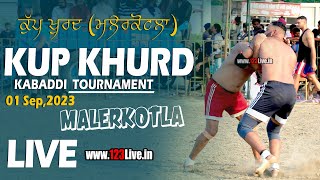 🔴Live Kup Khurd Malerkotla Kabaddi Tournament 01092023www123Livein [upl. by Nyliak181]