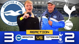 THIS WAS A BIG SHOCK  Brighton VS Tottenham  Fan Reaction [upl. by Macur]