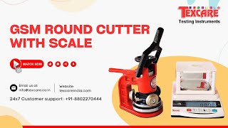 GSM Round Cutter Hydraulic GSM Round Cutter Paper GSM Tester Fabric GSM Testing Machine [upl. by Elizabet]