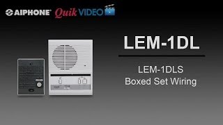 LEM1DLS Boxed Set Wiring [upl. by Llenwahs399]