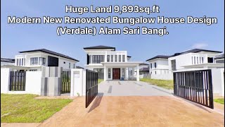 Huge Land 9893sqft Modern New Renovated Bungalow Verdale At Alam Sari Bangi shorts [upl. by Gunthar]