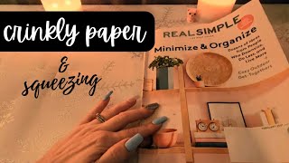 ASMR  Crinkly Page Turning with Squeezing  Sleep Study amp Relaxation [upl. by Zetra303]