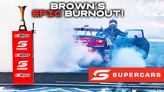 Will Browns EPIC Championship Celebration Burnout  2024 VAILO Adelaide 500 [upl. by Airitak65]