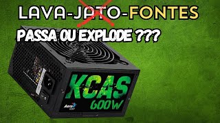 REVIEW COMPLETO DA FONTE KCAS 600W AEROCOOL  REVELANDO OS PROBLEMAS [upl. by Adelbert433]