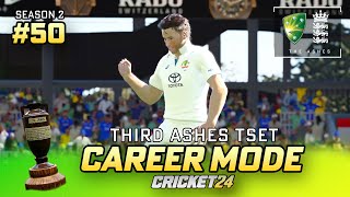 An Ashes HAT TRICK  Cricket 24 Career Mode 50 [upl. by Proffitt]