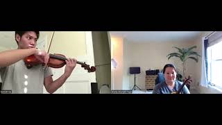 Violin Lesson Kreisler Liebesleid Highlight 3 Excerpt violin and piano [upl. by Enoved603]