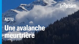 Une avalanche fait au moins 4 morts et plusieurs blessés en HauteSavoie [upl. by Placia299]