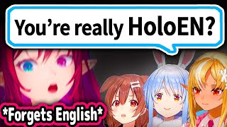 JP Senpai Doubt IRyS Is HoloEN After She Forgets How To English【Hololive】 [upl. by Floris]