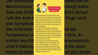 Ein Kind beim Kinderarzt deutschlernen germanlessons lernedeutsch learngerman foryou [upl. by Eittak]