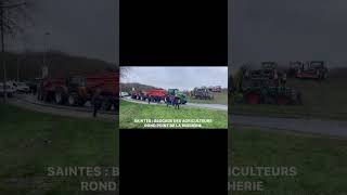 Blocage agriculteurs SAINTES [upl. by Novj533]