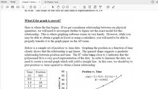 Chapter 1 Linearizing Data on Logger Pro [upl. by Ahsekyw]