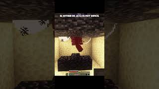 El wither de java es dificil minecraftfunnymoments shorts minecraftbuilding minecraft [upl. by Ameehs687]