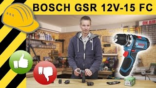 BESTER 12V AKKUSCHRAUBER von BOSCH GSR 12V15 FC FLEXICLICK TEST amp Vergleich mit dem GSR 108V EC [upl. by Enowtna]