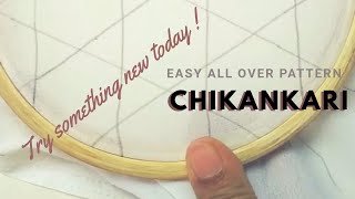 Easy Chikankari Embroidery all over pattern  Antrang Creations [upl. by Bunde]