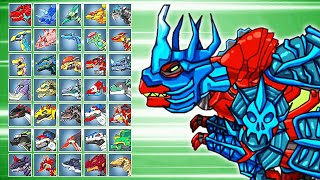 Dino Robot Battle Arena Tyranno Red Cold Heart  Eftsei Gaming [upl. by Nyluqcaj]