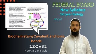 Biochemistary  molecular Biology  covalent bonds  Ionic bonds  class 11 [upl. by Lawler]