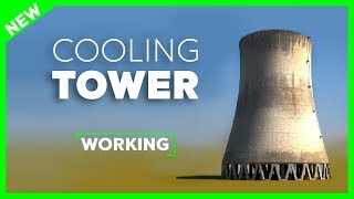 Working of Cooling Tower  Nuclear Power Plant [upl. by Annavoeg]