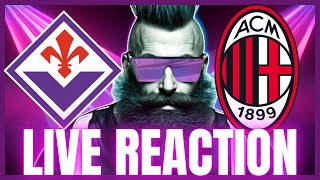 🔴LIVE REACTION FIORENTINA vs MILANE si va tutti a gufare 😎 [upl. by Garett]