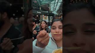 Eating eating eating😋 london lovefood streetfood sisters [upl. by Anoyek866]