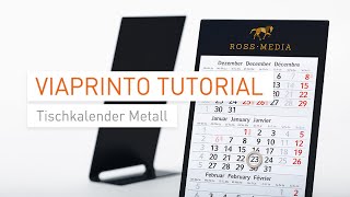 Tutorial amp Unboxing Tischkalender Metall in InDesign gestalten [upl. by Lladnek]