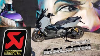 Sym tl 508 TCS mini review walkaround and akrapovic sound sym tl508 akrapovic tuning review [upl. by Dumond91]