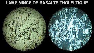 Basalte tholéiitique MORB Immersion 360° LPnA vs LPA x40 [upl. by Il]