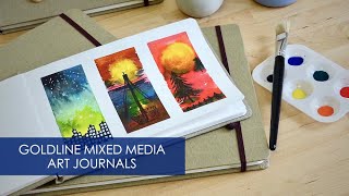 Clairefontaine Goldline Mixed Media Art Journals [upl. by Ahsyen585]