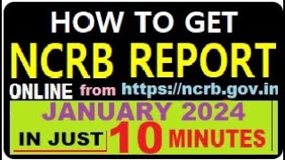 GET NCRB REPORT ONLINE  CHANGE ADDRESS OR TRANSFER BIKE CAR OR SCOOTER TO ANOTHER STATE  2024 [upl. by Valerio807]