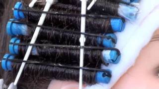 HOW TO PERM HAIR demo actual perm pH Thio 9 sections very detailed [upl. by Amrak]