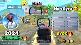 😱Pubg Mobile Lite 0270 New Sensitivity Settings Full Guide  Pubg Lite Sensitivity Setting 2024 🔥 [upl. by Erle]