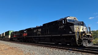 A couple of NS Trains in Altoona Pa [upl. by Davenport610]