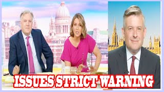 GMBs Susanna Reid issues strict warning to Labour MP as Ed Balls makes twoword putdown [upl. by Eisnyl902]