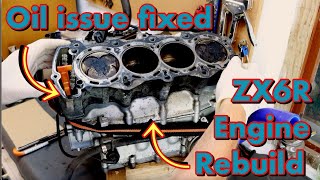 Kawasaki ZX6R 636 Rebuild PT2  Engine Rebuild [upl. by Raji390]