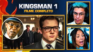 Kingsman Serviço Secreto  FILME COMPLETO ✅  React em Casal 🔥 [upl. by Noirrad]