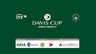 ANGOLA DANIEL DOMINGOS VS RWANDA JUNIOR HAKIZUMWAMI DAVS CUP AFRICA GROUP IV ANGOLA2024 [upl. by Htrag]