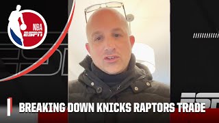 Bobby Marks breaks down the Raptors TRADING Anunoby and Achiuwa to the Knicks 🙌  NBA on ESPN [upl. by Marjy]