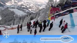 Kitzbuhel Hahnenkamm  Extreme Mausefalle section [upl. by Nitza923]